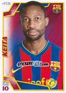 Sticker Сейду Кейта - FC Barcelona 2009-2010 n. 118 - Panini