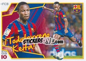 Cromo Сейду Кейта - FC Barcelona 2009-2010 - Panini