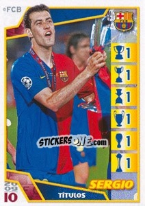 Figurina Серхио Бискетс - FC Barcelona 2009-2010 - Panini