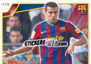 Sticker Педро Родригес - FC Barcelona 2009-2010 n. 128 - Panini
