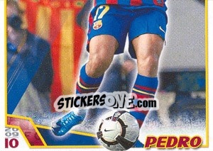 Sticker Педро Родригес - FC Barcelona 2009-2010 - Panini