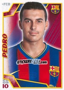 Sticker Педро Родригес - FC Barcelona 2009-2010 - Panini