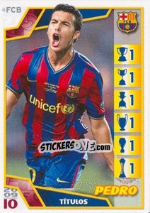 Figurina Педро Родригес - FC Barcelona 2009-2010 - Panini