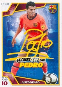 Cromo Педро Родригес - FC Barcelona 2009-2010 - Panini