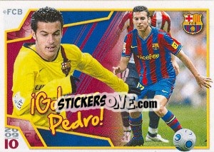 Cromo Педро Родригес - FC Barcelona 2009-2010 - Panini