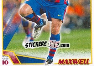 Sticker Максвел - FC Barcelona 2009-2010 - Panini