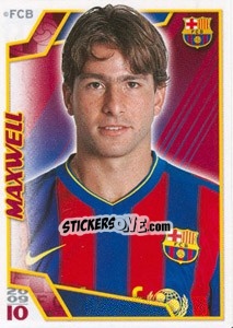 Figurina Максвел - FC Barcelona 2009-2010 - Panini