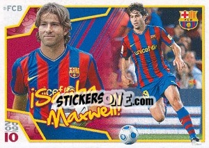 Figurina Максвел - FC Barcelona 2009-2010 - Panini