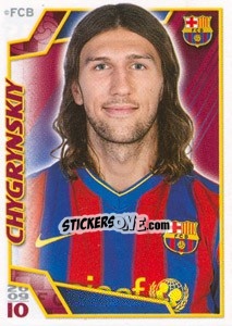 Figurina Дмитрий Чигринский - FC Barcelona 2009-2010 n. 148 - Panini