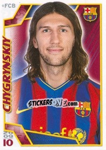 Figurina Дмитрий Чигринский - FC Barcelona 2009-2010 - Panini