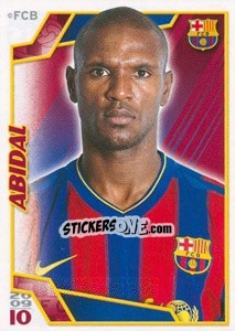 Figurina Эрик Абидаль - FC Barcelona 2009-2010 n. 154 - Panini