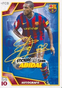 Sticker Эрик Абидаль - FC Barcelona 2009-2010 - Panini
