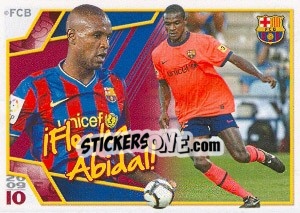 Sticker Эрик Абидаль - FC Barcelona 2009-2010 - Panini