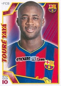 Sticker Яя Туре - FC Barcelona 2009-2010 n. 160 - Panini