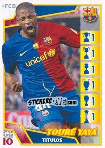 Sticker Яя Туре - FC Barcelona 2009-2010 n. 161 - Panini