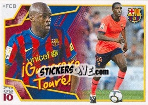 Sticker Яя Туре - FC Barcelona 2009-2010 - Panini