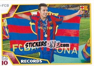 Sticker Pedro Rodríguez - FC Barcelona 2009-2010 n. 170 - Panini