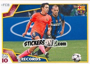 Sticker Xavi Hernández - FC Barcelona 2009-2010 - Panini