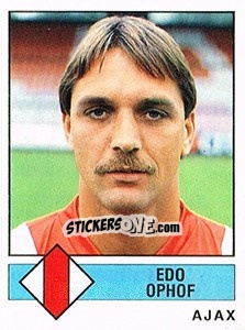 Sticker Edo Ophof - Voetbal 1986-1987 n. 8 - Panini