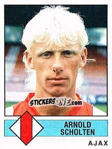 Cromo Arnold Scholten - Voetbal 1986-1987 - Panini
