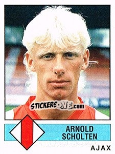 Figurina Arnold Scholten - Voetbal 1986-1987 - Panini