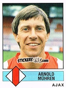 Sticker Arnold Mühren - Voetbal 1986-1987 n. 12 - Panini