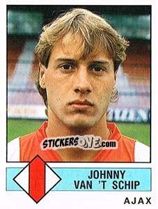 Sticker Johnny van't Schip - Voetbal 1986-1987 - Panini