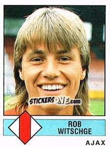 Sticker Rob Witsche - Voetbal 1986-1987 - Panini