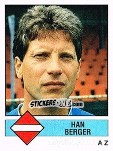 Sticker Han Berger - Voetbal 1986-1987 - Panini