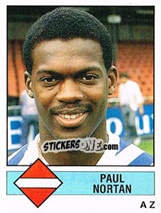 Sticker Paul Nortan - Voetbal 1986-1987 n. 27 - Panini