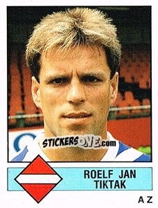 Sticker Roelf Jan Tiktak - Voetbal 1986-1987 n. 29 - Panini