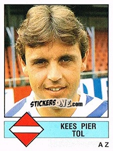 Sticker Kees Pier Tol - Voetbal 1986-1987 - Panini
