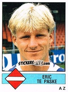 Sticker Eric te Paske - Voetbal 1986-1987 - Panini
