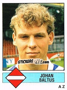 Sticker Johan Baltus - Voetbal 1986-1987 - Panini