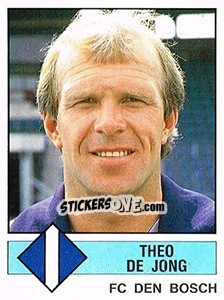 Figurina Theo de Jong - Voetbal 1986-1987 - Panini