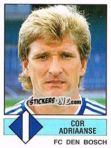 Sticker Cor Adriaanse - Voetbal 1986-1987 - Panini