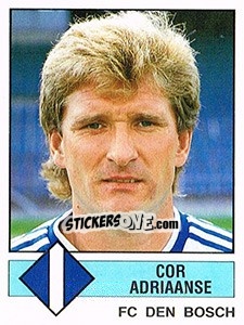 Sticker Cor Adriaanse - Voetbal 1986-1987 n. 42 - Panini