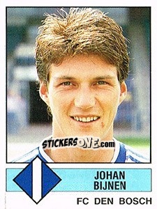 Sticker Johan Bijnen - Voetbal 1986-1987 n. 44 - Panini