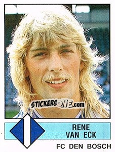Sticker Rene van Eck - Voetbal 1986-1987 - Panini