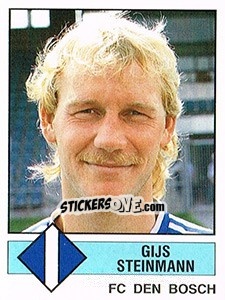 Sticker Gijs Steinmann - Voetbal 1986-1987 - Panini