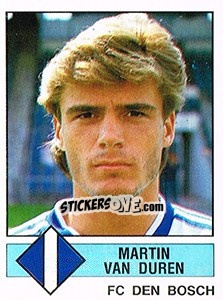 Sticker Martin van Duren - Voetbal 1986-1987 - Panini