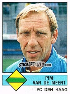 Figurina Pim van de Meent - Voetbal 1986-1987 - Panini