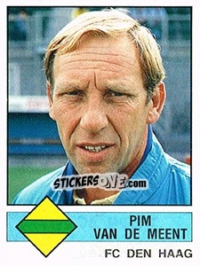 Sticker Pim van de Meent - Voetbal 1986-1987 n. 59 - Panini