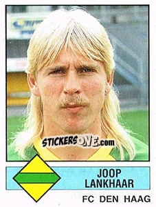 Sticker Joop Lankhaar - Voetbal 1986-1987 - Panini