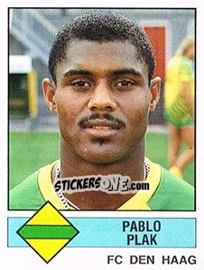 Sticker Pablo Plak - Voetbal 1986-1987 n. 65 - Panini