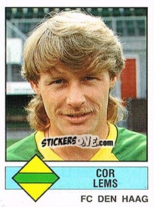 Sticker Cor Lems - Voetbal 1986-1987 n. 66 - Panini