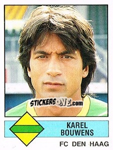 Sticker Karel Bouwens - Voetbal 1986-1987 - Panini