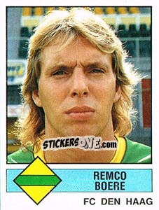 Sticker Remco Boere - Voetbal 1986-1987 - Panini