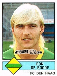 Sticker Ron de Roode - Voetbal 1986-1987 - Panini