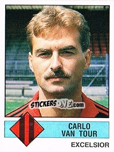 Sticker Carlo van Tour - Voetbal 1986-1987 n. 82 - Panini